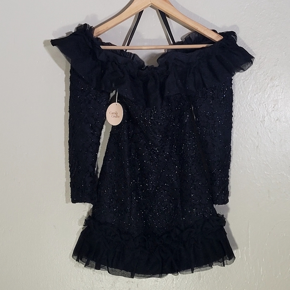 Camilla Coelho Black Lace Suesete Dress - Picture 2 of 11